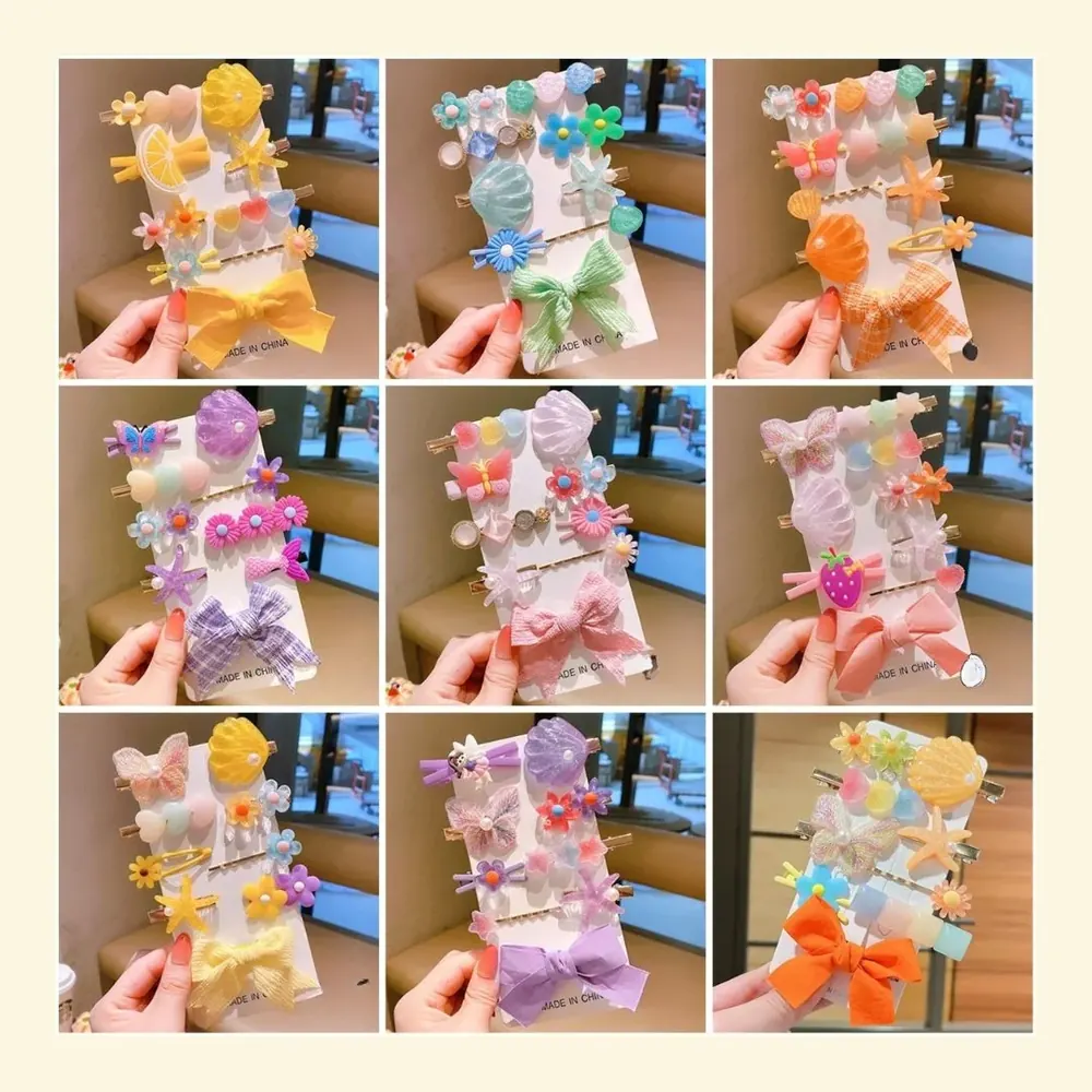 Pastel 27-piece hair clip set, product view 2 of 5