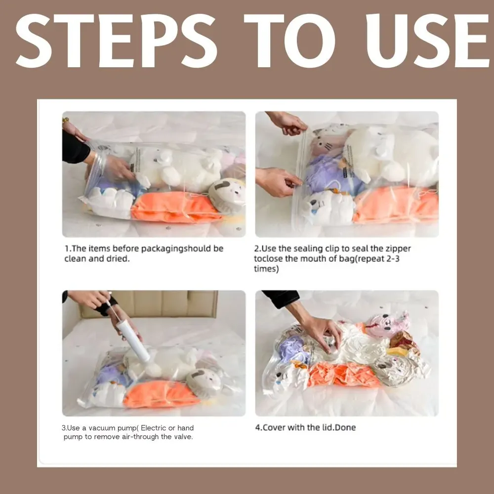 Vacuum storage bag assortment with electric pump, product view 7 of 9